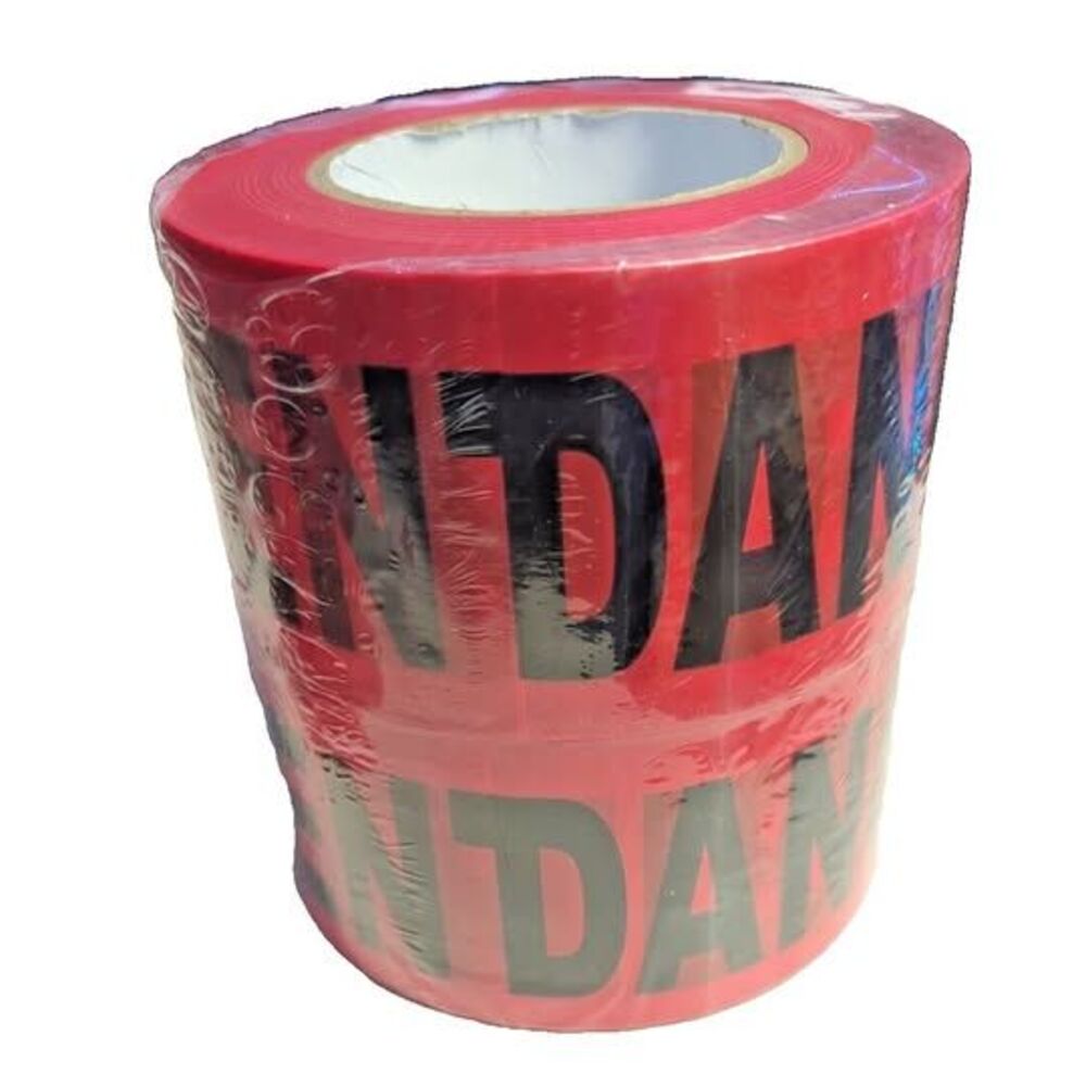 Halloween Decorations - Red Danger Do Not Enter Tape 3"x1000 Ft. Roll x 2 rolls - Picture 9 of 9